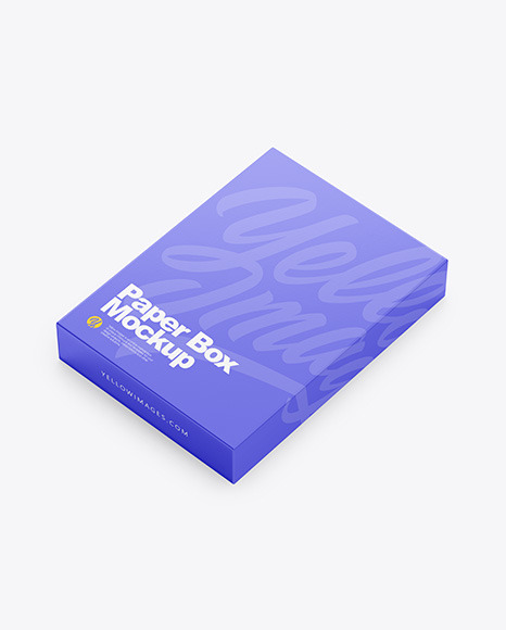 Download Paper Box Mockup In Box Mockups On Yellow Images Object Mockups