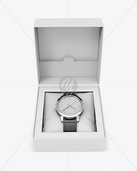 Download Opened Watch Box Mockup - Front View in Box Mockups on ...