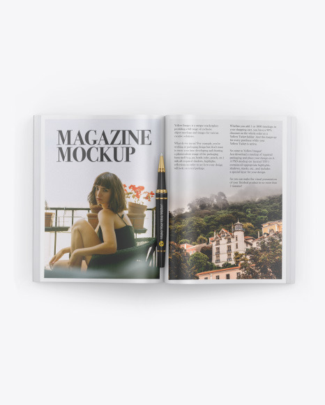 Download Mockup Magazine Free Psd Yellowimages