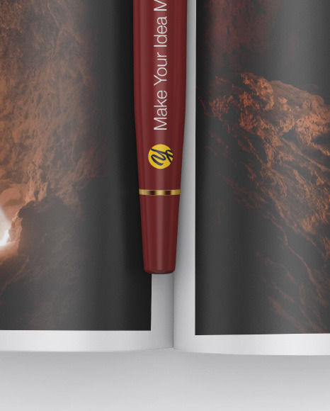 Download Matte Magazine Mockup In Stationery Mockups On Yellow Images Object Mockups