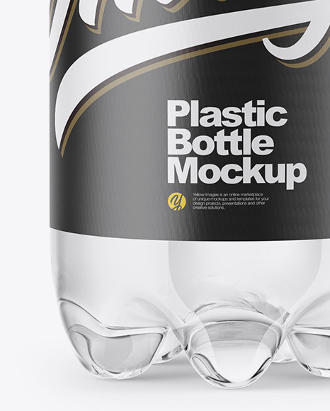 Clear PET Water Bottle Mockup PSD #1