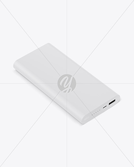 Download Matte Power Bank Mockup Front View In Device Mockups On Yellow Images Object Mockups PSD Mockup Templates