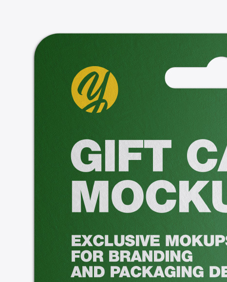 Plastic Card in Paper Blister Pack Mockup PSD #1