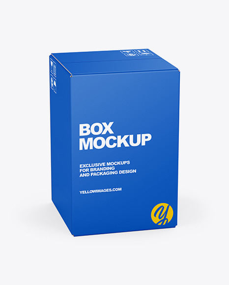 Paper Box Mockup In Box Mockups On Yellow Images Object Mockups