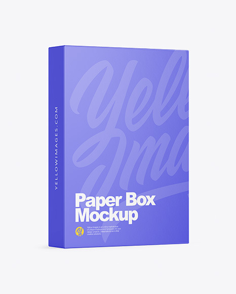 Download Paper Box Mockup In Box Mockups On Yellow Images Object Mockups PSD Mockup Templates