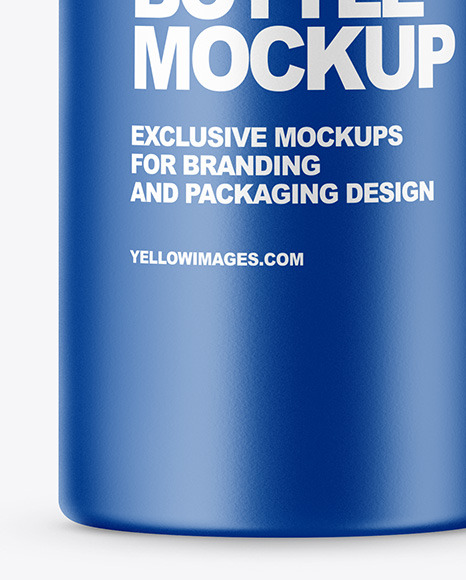 Matte Bottle Mockup PSD #6