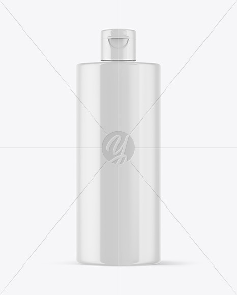 Glossy Plastic Bottle Mockup PSD #3