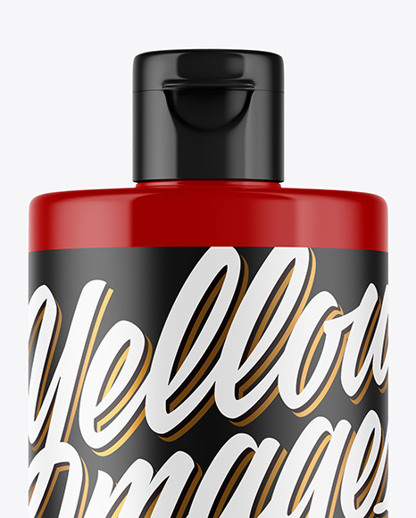 Glossy Plastic Bottle Mockup PSD #2