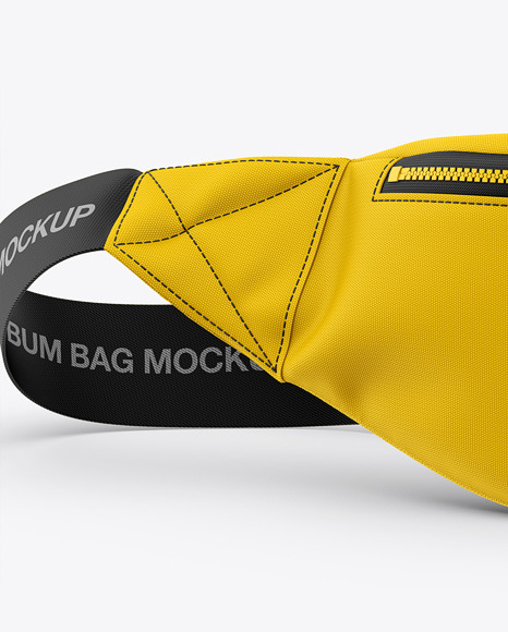 Download Bum Bag Mockup Front View Fanny Pack In Apparel Mockups On Yellow Images Object Mockups