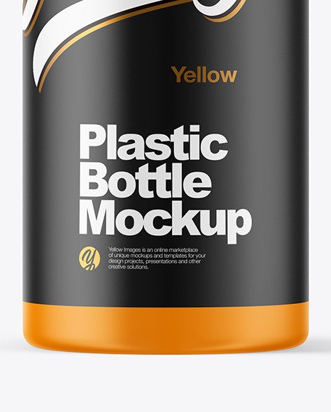 Matte Plastic Bottle Mockup PSD #1