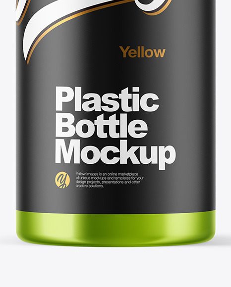 Metallic Plastic Bottle Mockup PSD #1