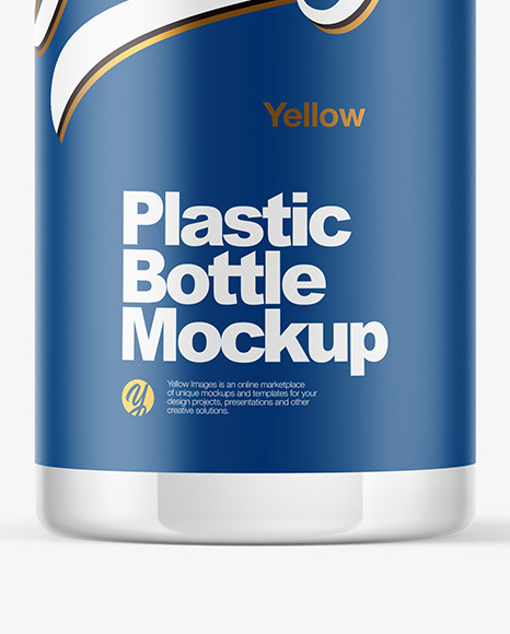 Clear Plastic Bottle Mockup PSD #1