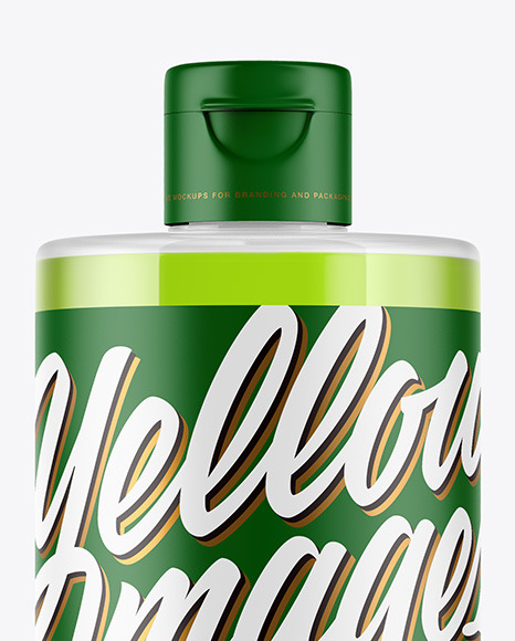 Clear Plastic Bottle Mockup PSD #2