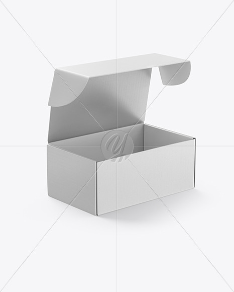 Download Opened Kraft Box Mockup In Box Mockups On Yellow Images Object Mockups