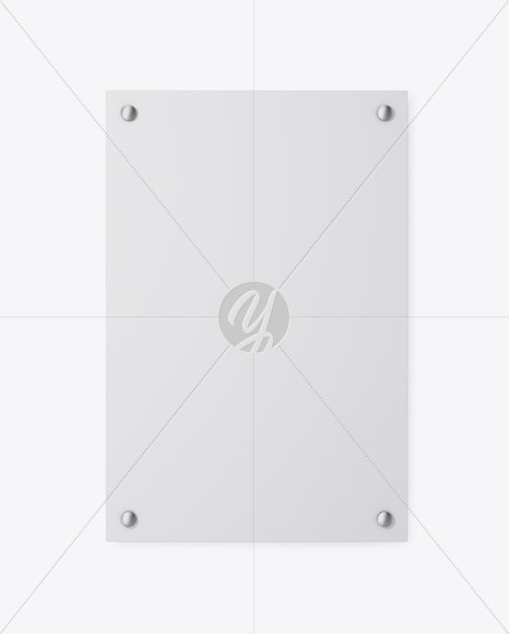 Matte Nameplate Mockup PSD #3