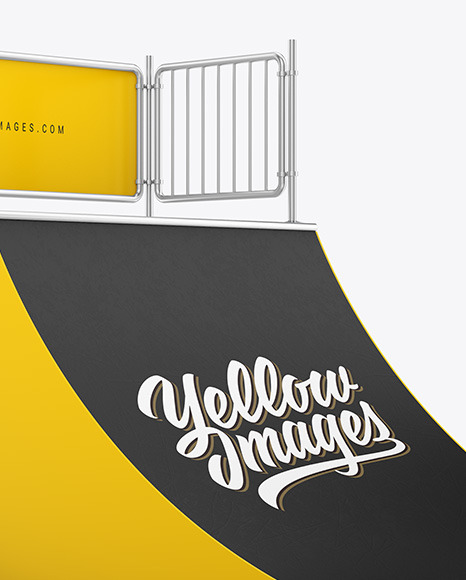 Download Ramp Mockup in Object Mockups on Yellow Images Object Mockups