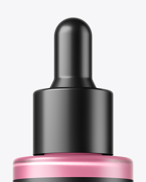 Frosted Glass Dropper Bottle Mockup PSD #1