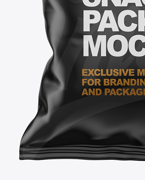 Matte Snack Package Mockup PSD #1