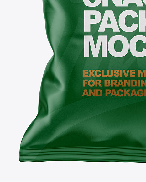 Paper Snack Package Mockup PSD #1