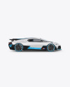 Super Car Mockup - Side View