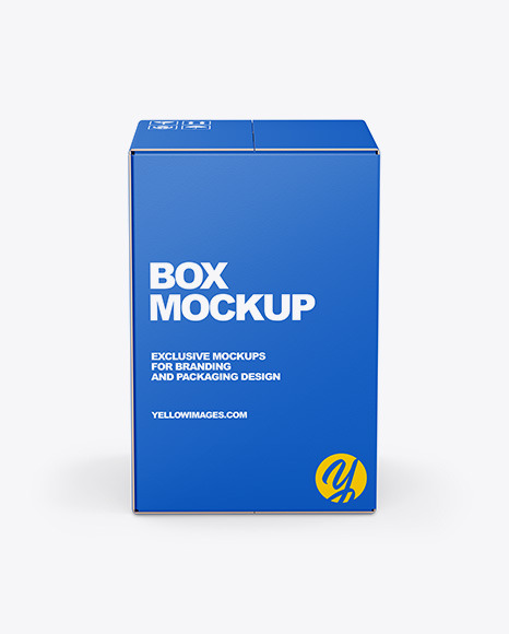 Black Box Packaging Mockup