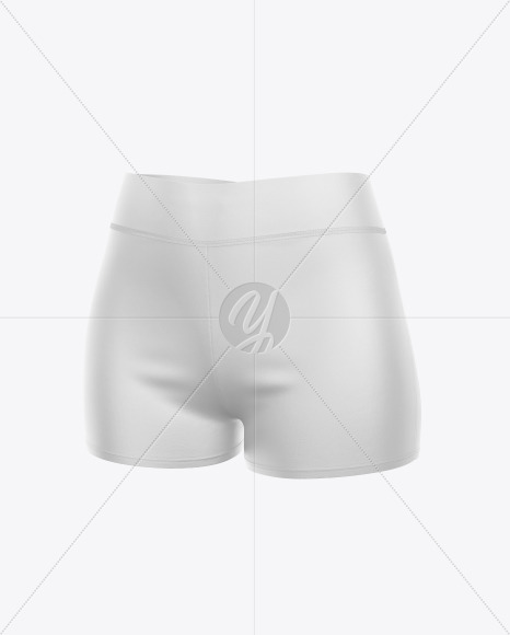 Download Women S Sport Shorts Mockup Back View In Apparel Mockups On Yellow Images Object Mockups