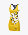 Download Women S Sport Dress Mockup Front Half Side View In Apparel Mockups On Yellow Images Object Mockups