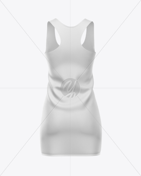 Download Women S Sport Dress Mockup Front View In Apparel Mockups On Yellow Images Object Mockups