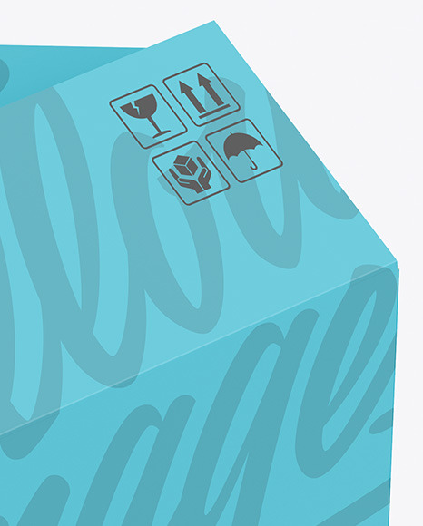 Opened Paper Box Mockup PSD #1