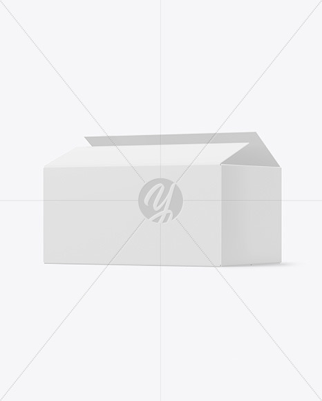 Download Opened Paper Box Mockup In Box Mockups On Yellow Images Object Mockups