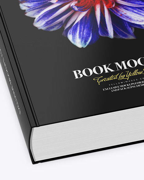 Book w  Glossy Cover Mockup   Half Side View PSD #6