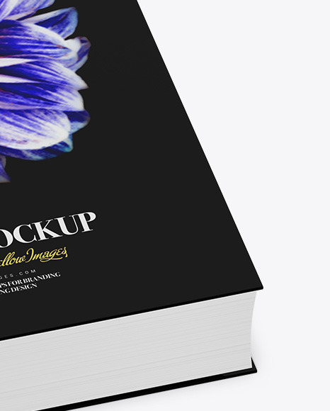 Book w  Glossy Cover Mockup   Half Side View PSD #7