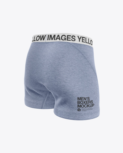 Download Melange Men S Boxer Briefs Mockup In Apparel Mockups On Yellow Images Object Mockups