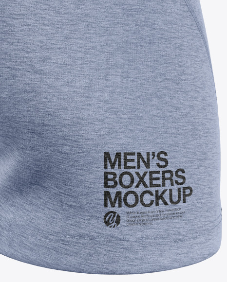 Download Melange Men S Boxer Briefs Mockup In Apparel Mockups On Yellow Images Object Mockups