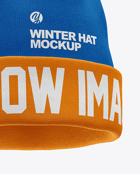 Download Winter Hat Mockup In Apparel Mockups On Yellow Images Object Mockups