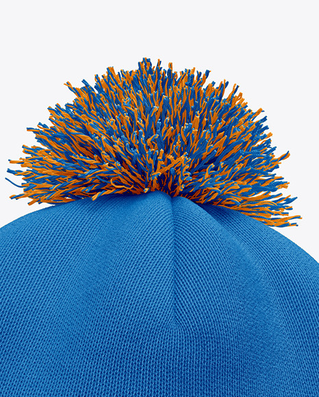 Winter Hat Mockup - Half Side View