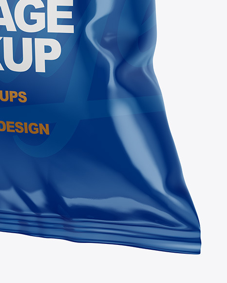 Glossy Snack Package Mockup PSD #1