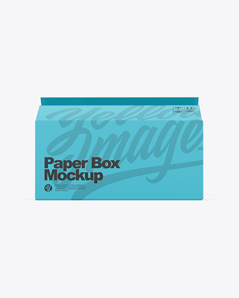 Opened Paper Box Mockup PSD #2