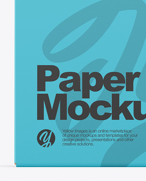 Opened Paper Box Mockup PSD #3