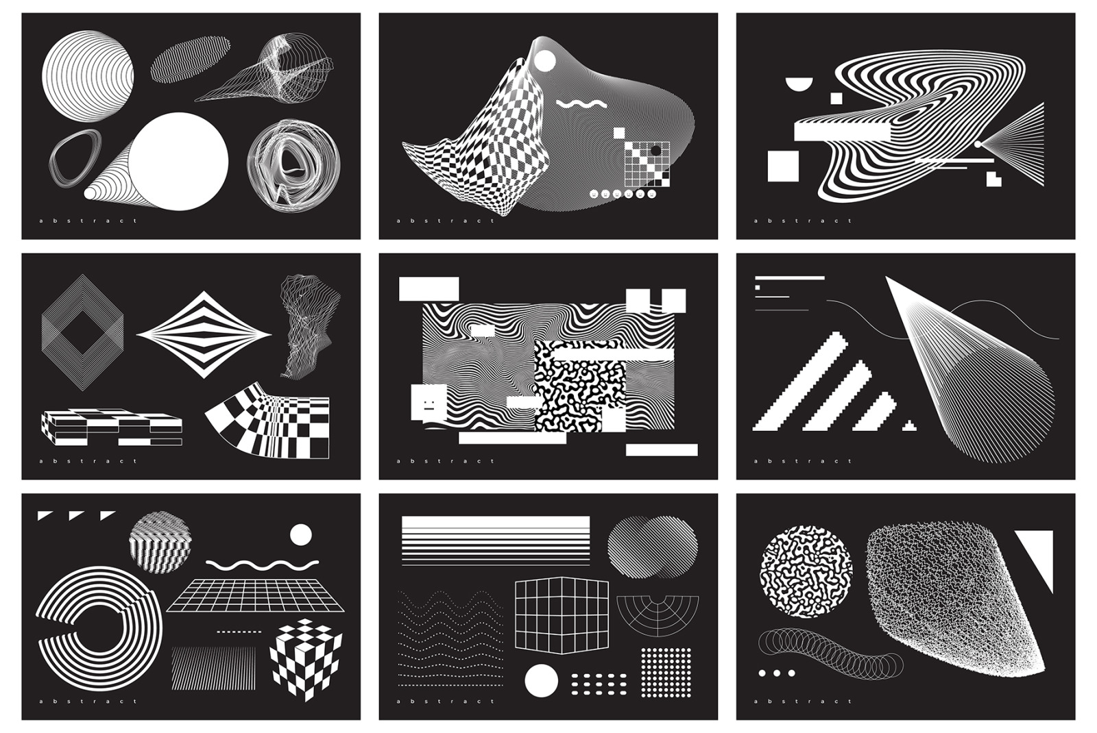 Download Abstract. 100 Universal Vector Objects in Design Elements ...