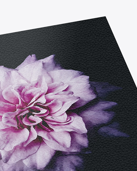 Book w  Leather Cover Mockup   Half Side View PSD #1