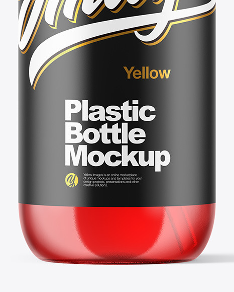 Plastic Bottle Mockup with Pump PSD #1