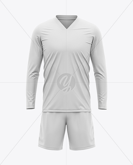 Download Men S Long Sleeve Soccer Jersey Mockup Front View In Apparel Mockups On Yellow Images Object Mockups