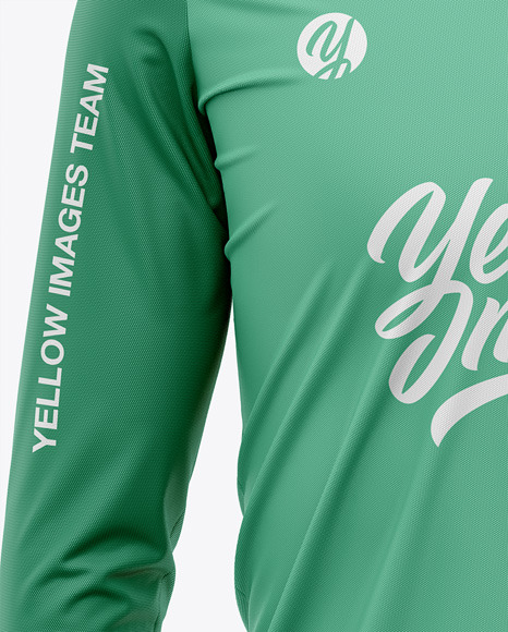 Download Men S Long Sleeve Soccer Kit Mockup Front View In Apparel Mockups On Yellow Images Object Mockups PSD Mockup Templates