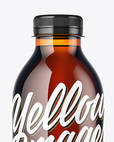 Amber Bottle Mockup PSD #2