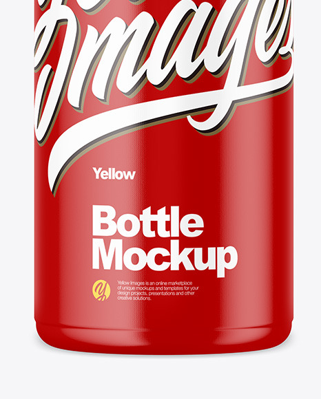 Matte Bottle Mockup PSD #1