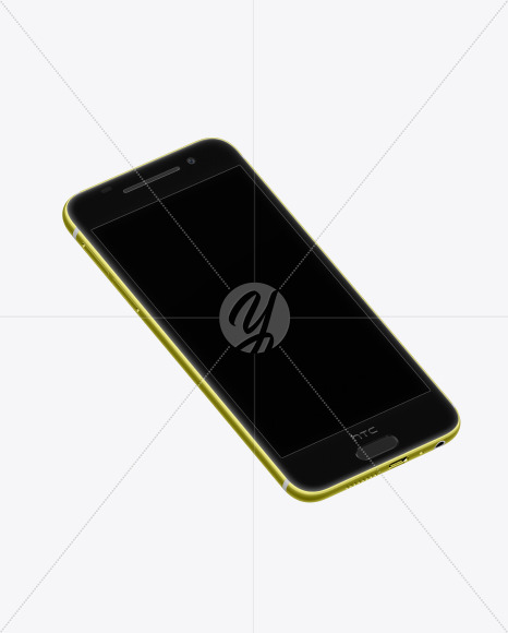 Download Acid Gold Htc A9 Phone Mockup In Device Mockups On Yellow Images Object Mockups Yellowimages Mockups