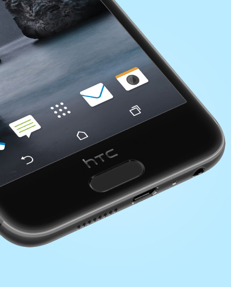 Carbon Gray HTC A9 Phone Mockup PSD #7