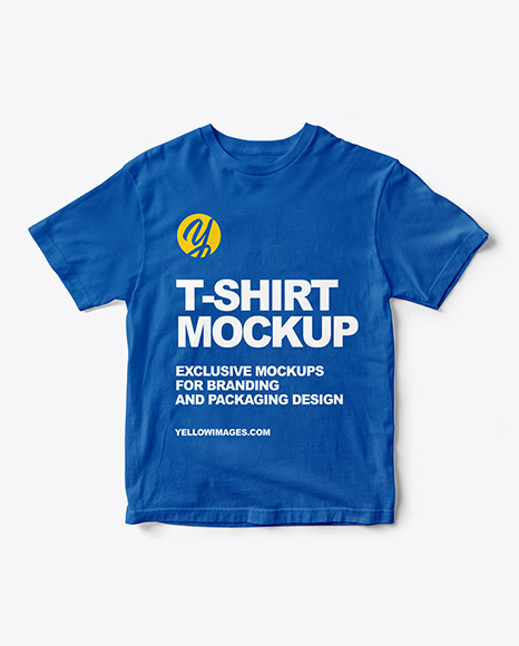 T Shirt Mockup In Apparel Mockups On Yellow Images Object Mockups