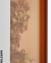 Amber Glass Jar w/ Weed Buds Mockup